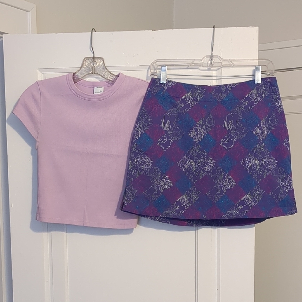 Lady Hagen Purple Golf Skort Set Small